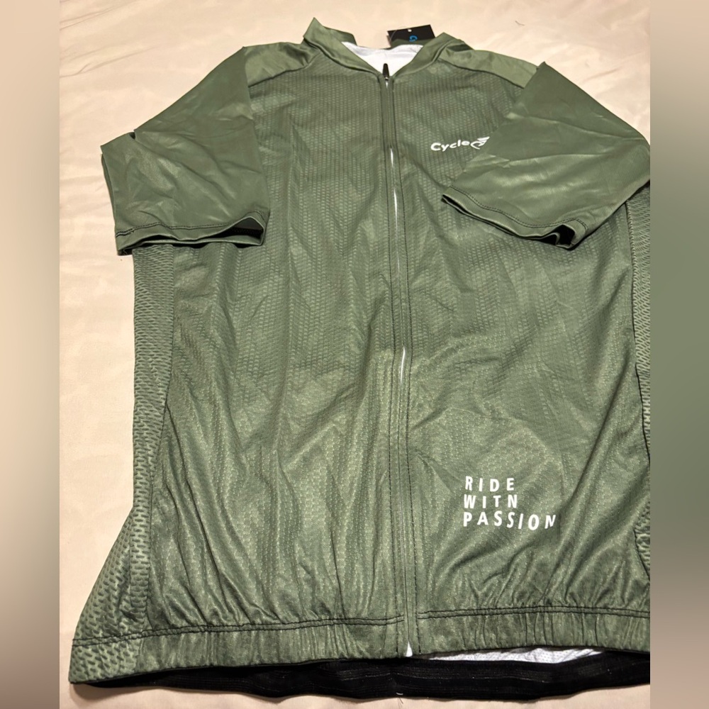 Cycle Run Posti Cycling Jersey Olive Green